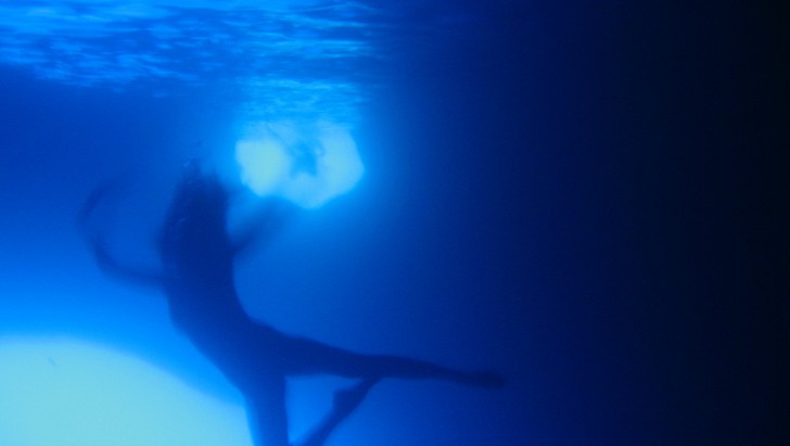 Daniela Federici in Blue Grotto, Capri